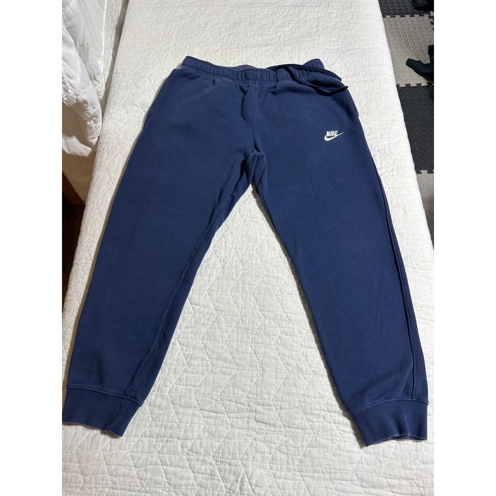 Nike Men's Navy Blue Sweatpants Joggers Size Large Athletic Comfort